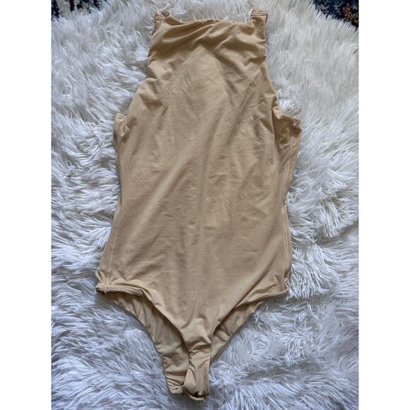 Skims Fits Everybody High Neck Bodysuit Limited Edition Mica Women's Size Small - Picture 6 of 7